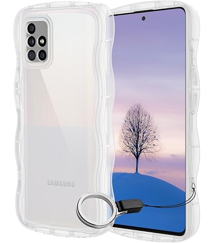 Amazon.co.jp: Galaxy A51 5G SC-54A SCG07 ケース クリア ウェーブ